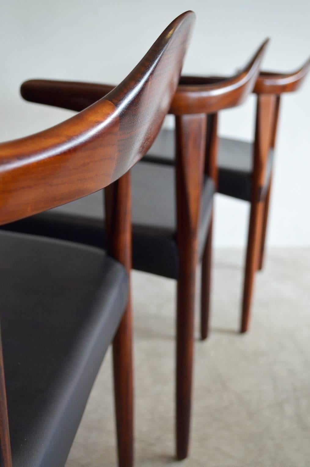 Danish Exceptional Sculpted Rosewood Dining Set by Harry Ostergaard