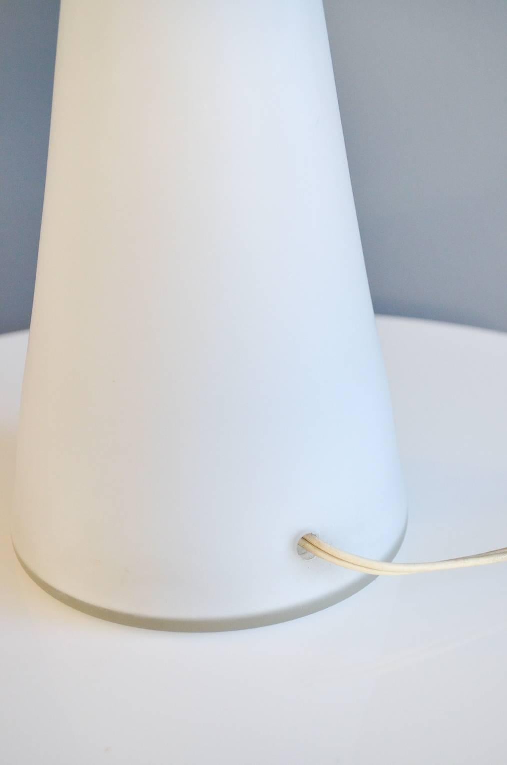 Swedish Opaque Blown Glass Lamp by Lisa Johansson-Pape