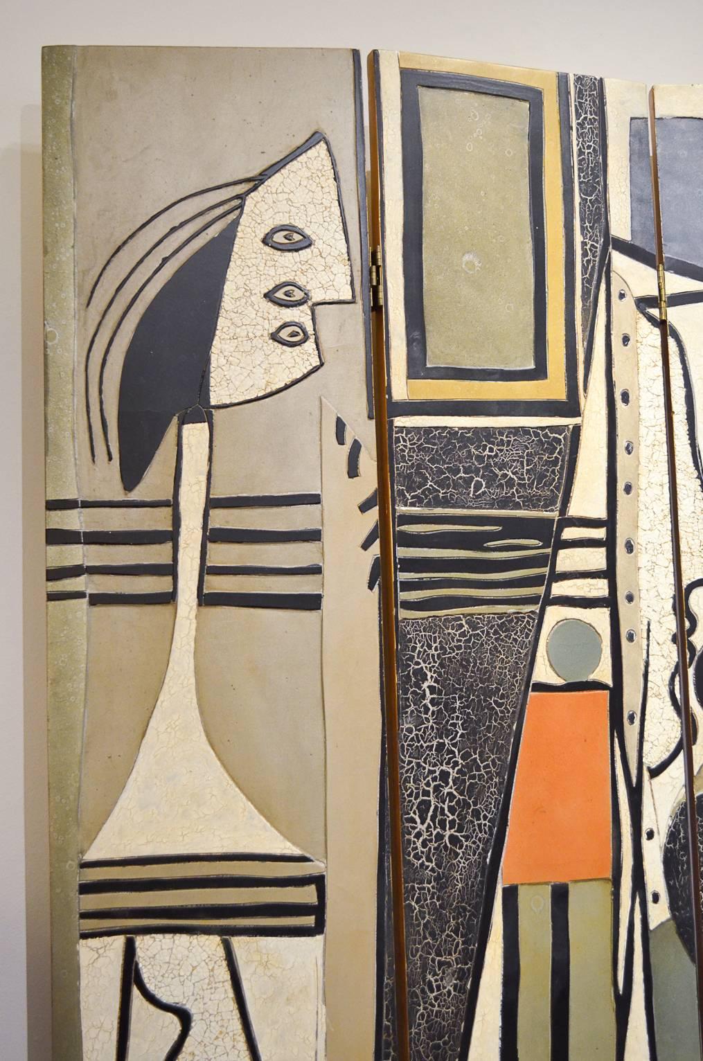 Raumteiler oder Klappwand nach Pablo Picassos 'Künstler und Modell' (amerikanisch)