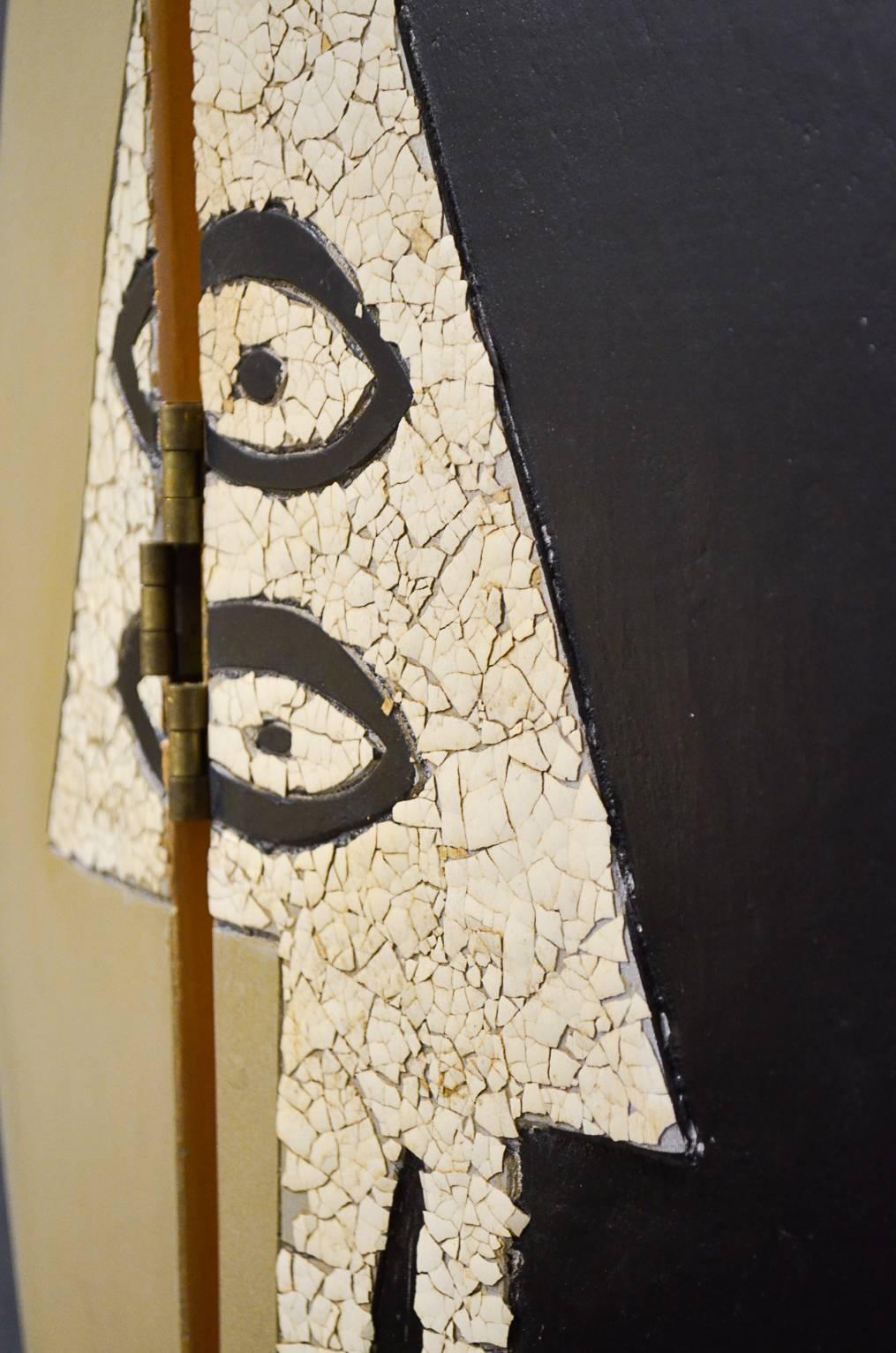Raumteiler oder Klappwand nach Pablo Picassos 'Künstler und Modell' 1