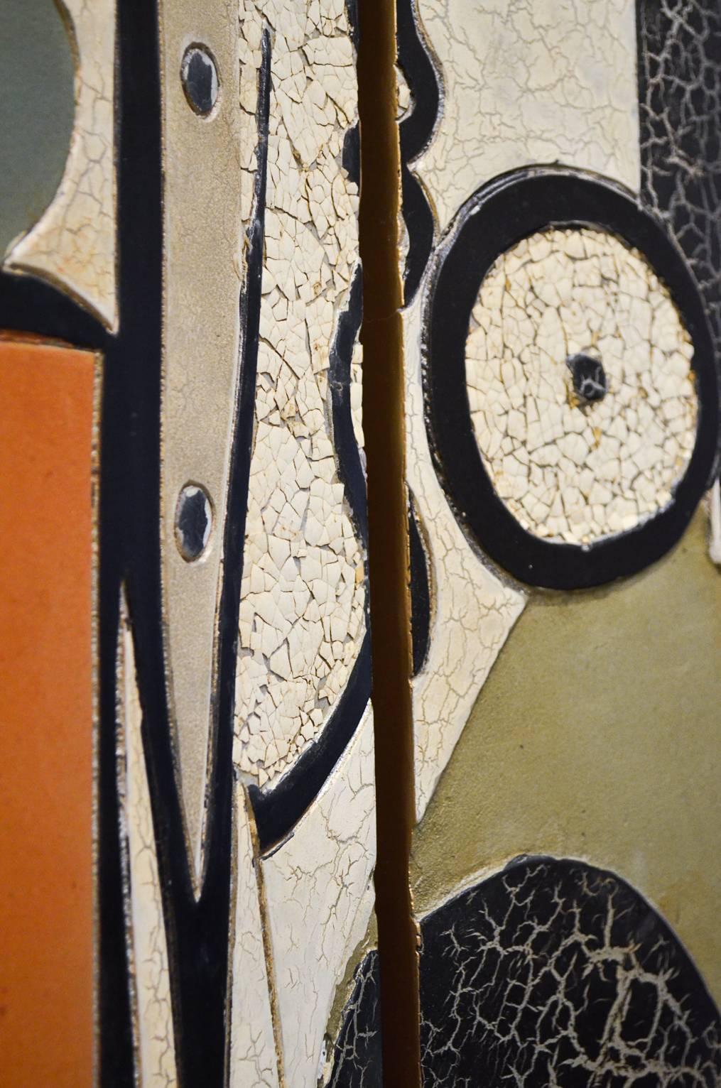 Raumteiler oder Klappwand nach Pablo Picassos 'Künstler und Modell' 2