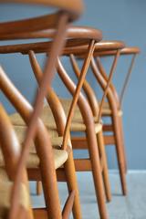 Set of Eight Original Hans Wegner Wishbone Chairs, circa 1960