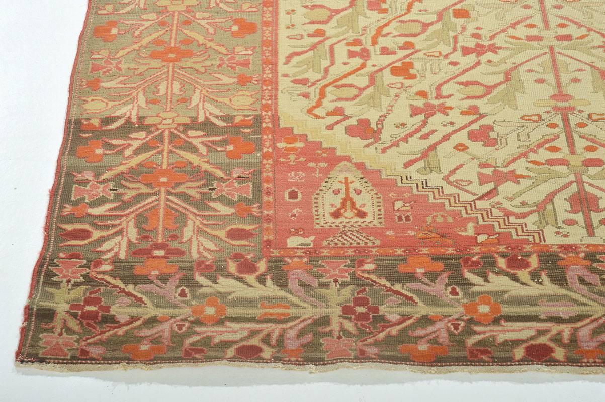 Late 19th Century Antique Persian Mishan Malayer Rug For Sale