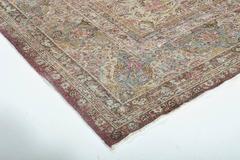 Vintage Persian Yazd Rug