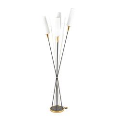 French Mid-20th Century Four Branch Floor Lamp