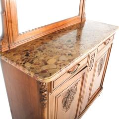 French Walnut Marble-Top Server Circa 1900