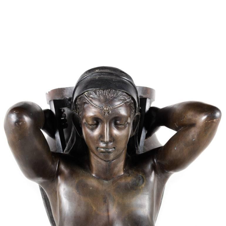 19th Century Monumental Antique Art Deco Bronze Statue