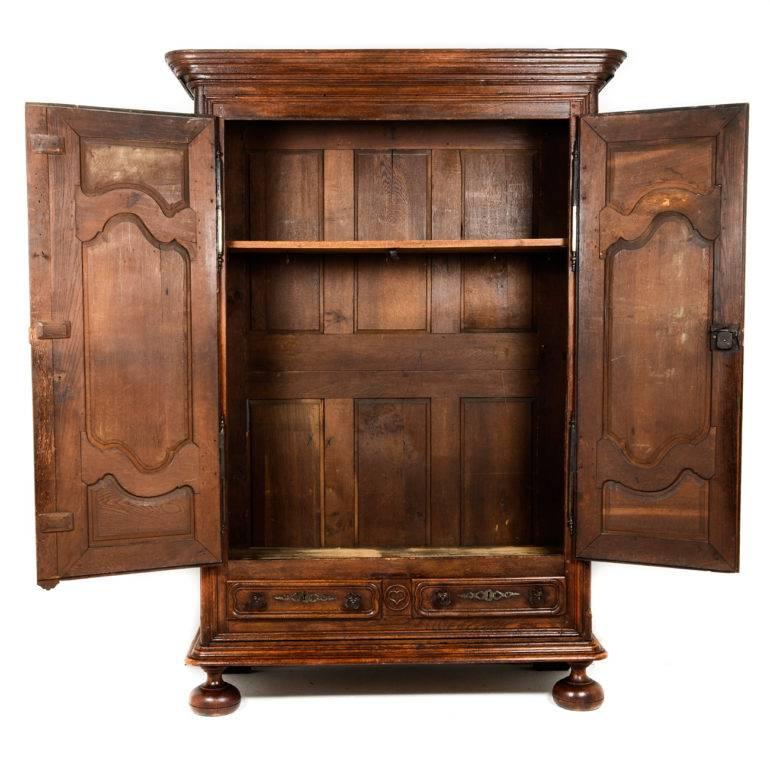 French Walnut Armoire, circa 1800 In Excellent Condition In Vancouver, British Columbia