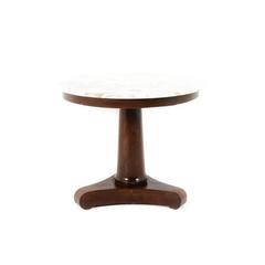Antique 19th Century French Marble-Top Pedestal Table