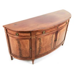 Antique French Demilune Sideboard in Mahogany, FY-934