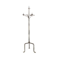 Wrought Iron Candle Stand, circa 1920 6