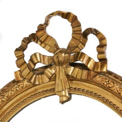 Oval Gilt Mirror, circa 1875