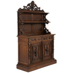 Highly Carved French Buffet, circa 1880