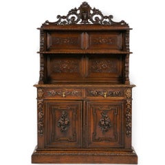 Highly Carved French Buffet, circa 1880