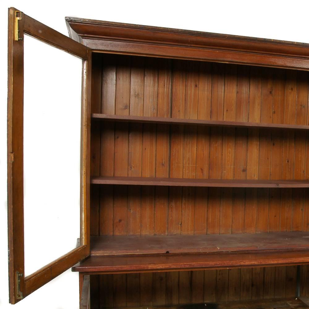 Large Early 20th Century Industrial Pharmacy Oak Cabinet  In Excellent Condition In Vancouver, British Columbia