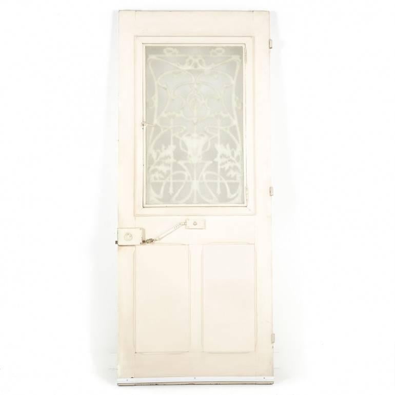 French Art Nouveau Exterior Door, circa 1915 In Good Condition In Vancouver, British Columbia
