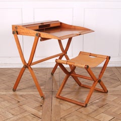 Escritorio plegable «Pippa» de Hermès con taburete a juego