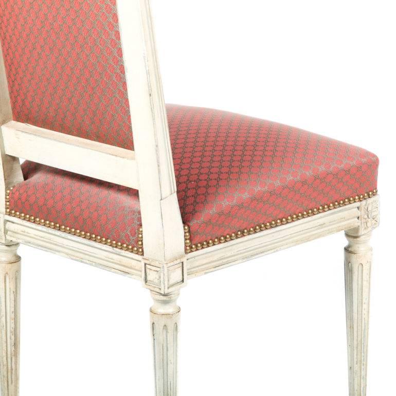 20th Century French Antique Louis XVI-Style Painted Chairs