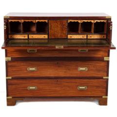 Antique English Campaign Chest, circa 1850