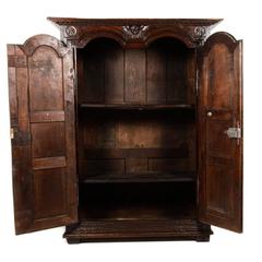 Rare Antique French Armoire Mid-17th Century