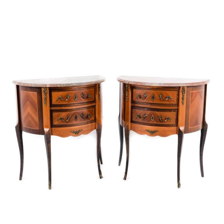 20th Century Rare Matching Set of French Commodes