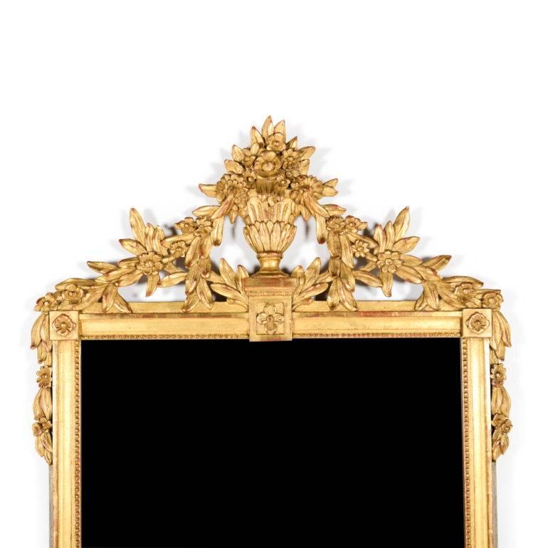 20th Century French Louis XVI-Style Carved Mirror