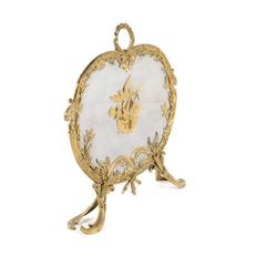 Antique French Louis XV Bronze Fire Screen from Paris.