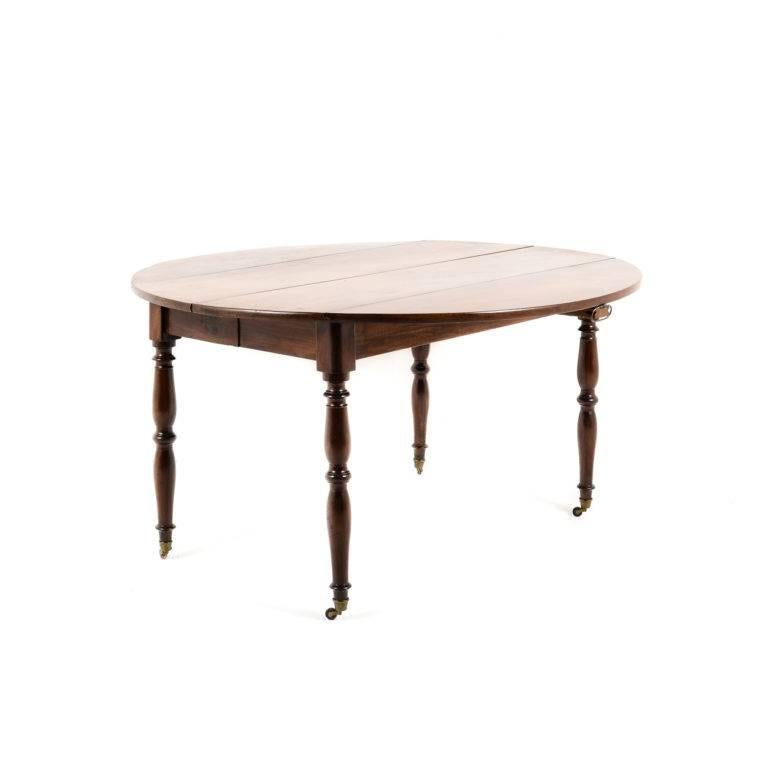 antique mahogany drop leaf dining table