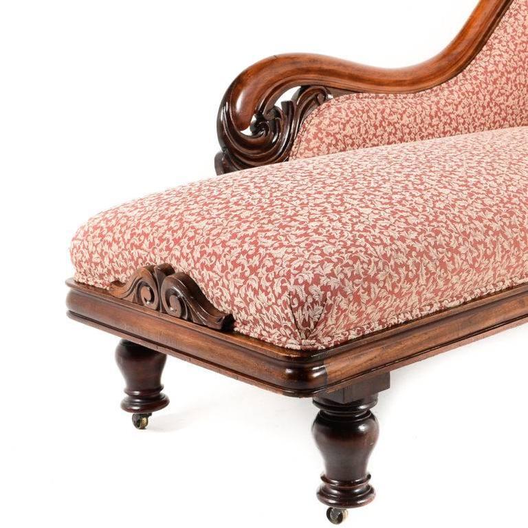 Antique Victorian Mahogany ‘Chaise Longue’ Circa 1860 at 1stDibs