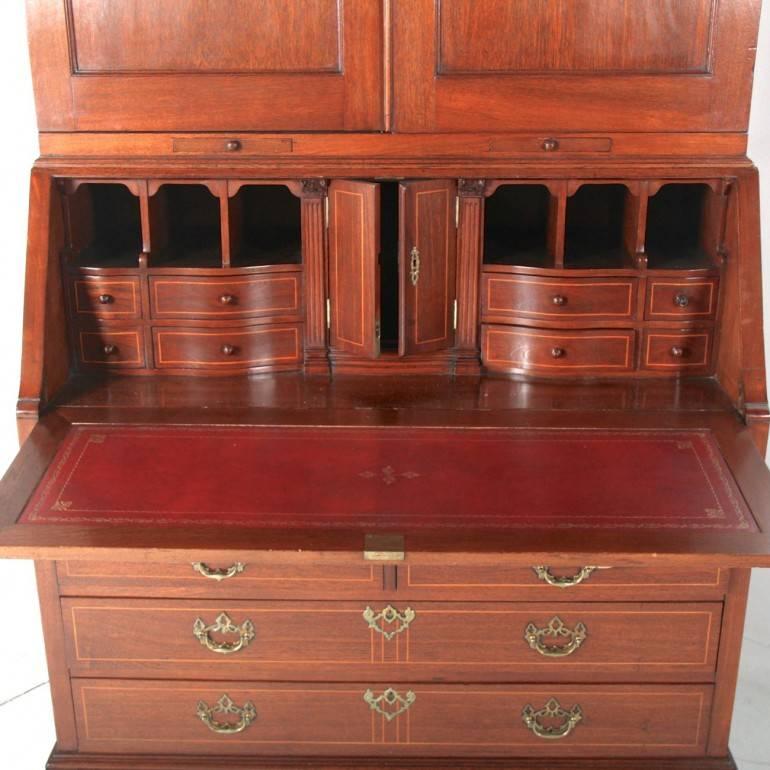 19th Century Antique Bureau Bookcase In Excellent Condition In Vancouver, British Columbia