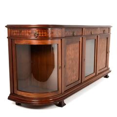 Large French Inlaid Mahogany Buffet, circa 1910