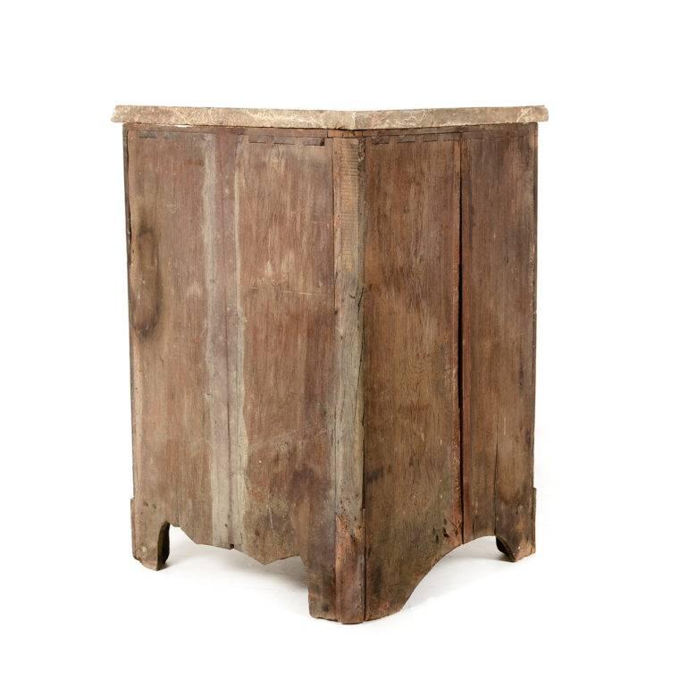 Late 18th Century French Rosewood Marble-Top Corner Cabinet 3