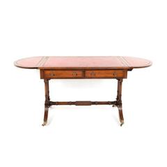 Mid-20th Century English Georgian-Style Drop-Leaf Writing Table