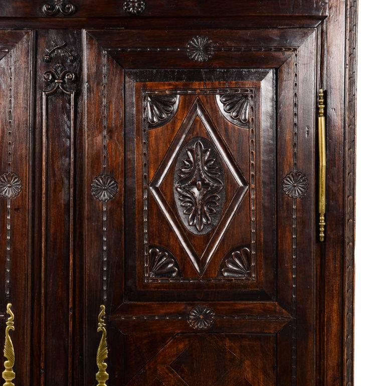 Antique French Two-Door Armoire, circa 1850-1870 1