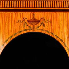Mercier Freres French Inlaid Satinwood and Mahogany Banded Armoire