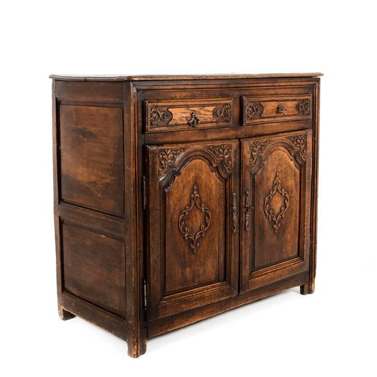 Early 19th Century Antique French Oak Buffet at 1stDibs
