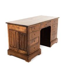 Solid Oak Desk Converted from Gothic Coffer
