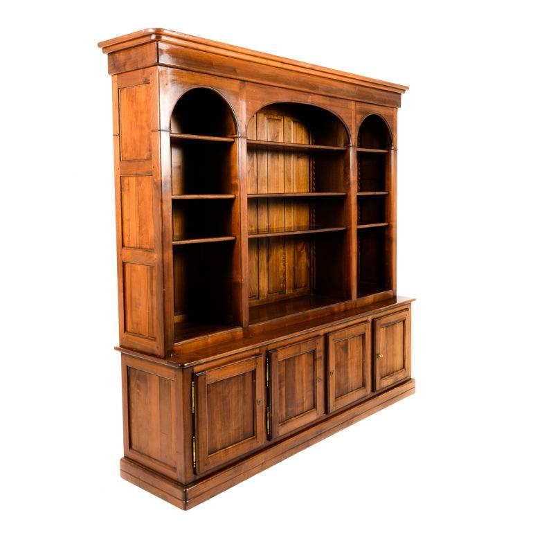solid cherry bookcases