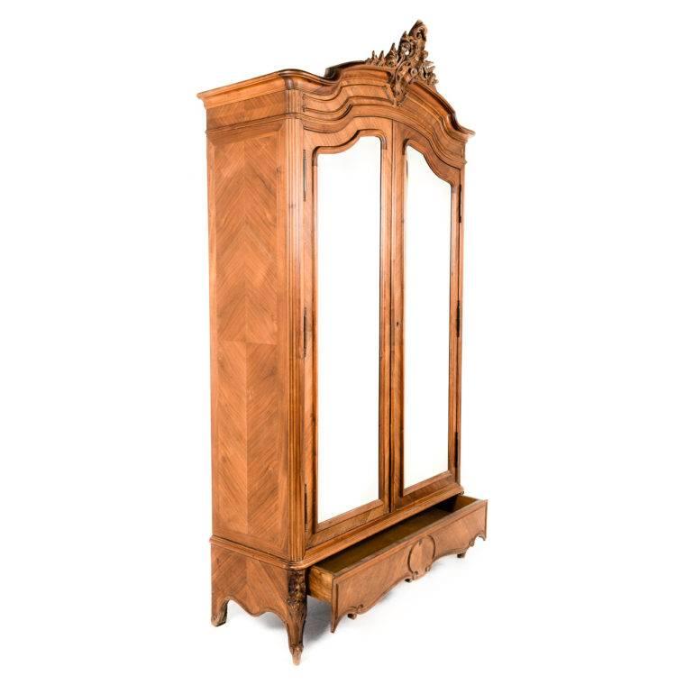 Late 19th Century Louis XV Style Armoire from France, 19th Century