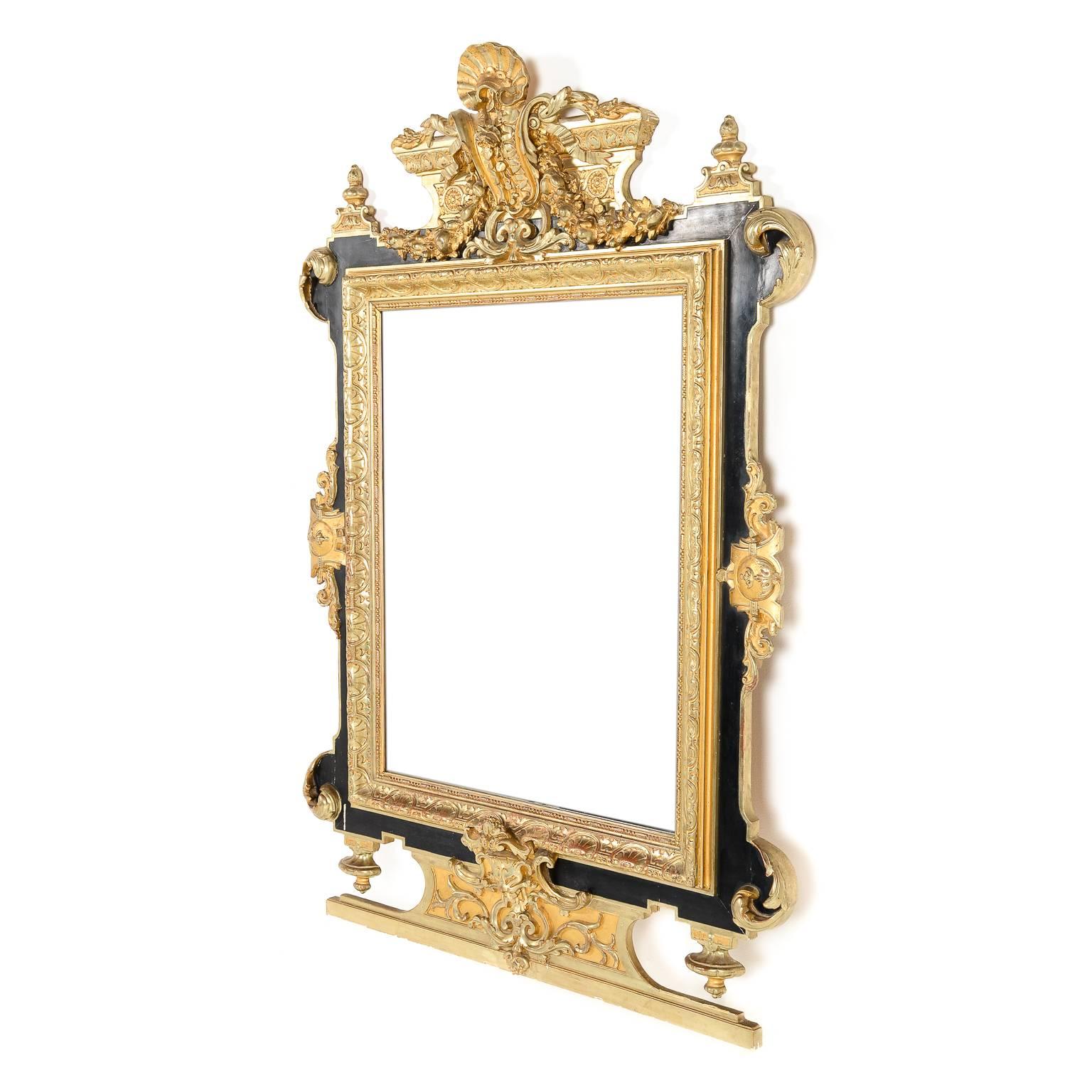 Impressive 19th Century Napoleon III Mirror Circa 1860 In Excellent Condition In Vancouver, British Columbia