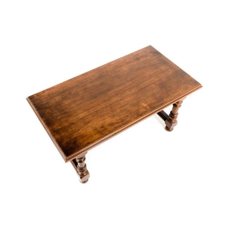 round walnut coffee table
