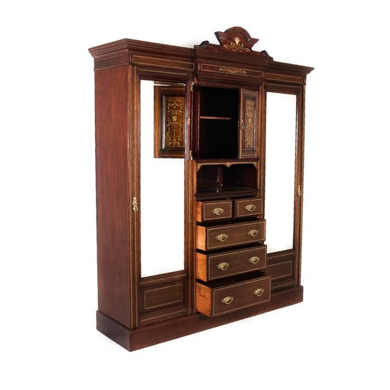 Edwardian Combination Armoire, circa 1910 1