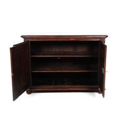 French Oak Cabinet with Linen Fold Panels, circa 1930
