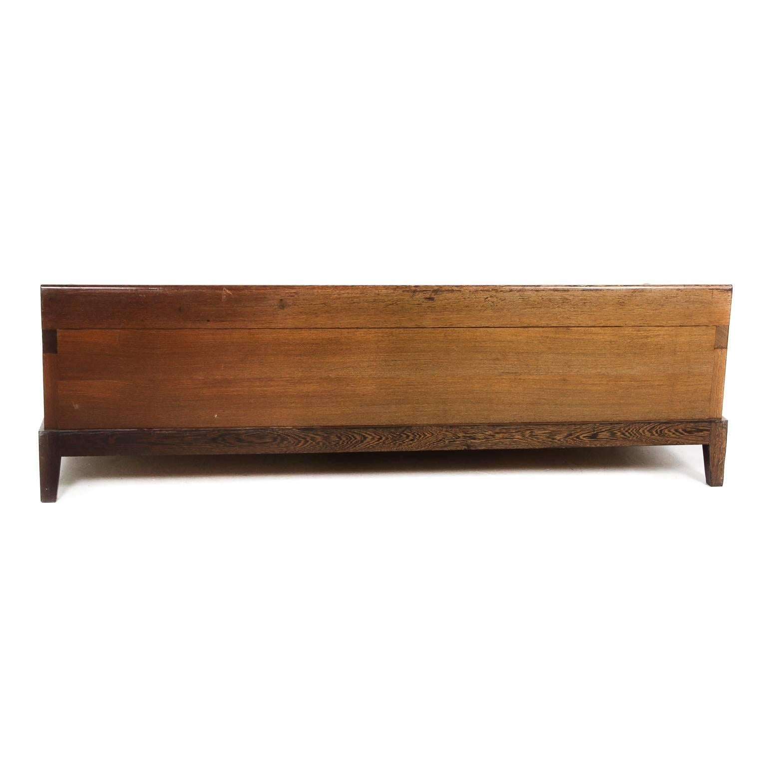 20th Century Vintage Original ‘Opium Bed’ in African Wenge Wood by Christian Liagre, C.1980