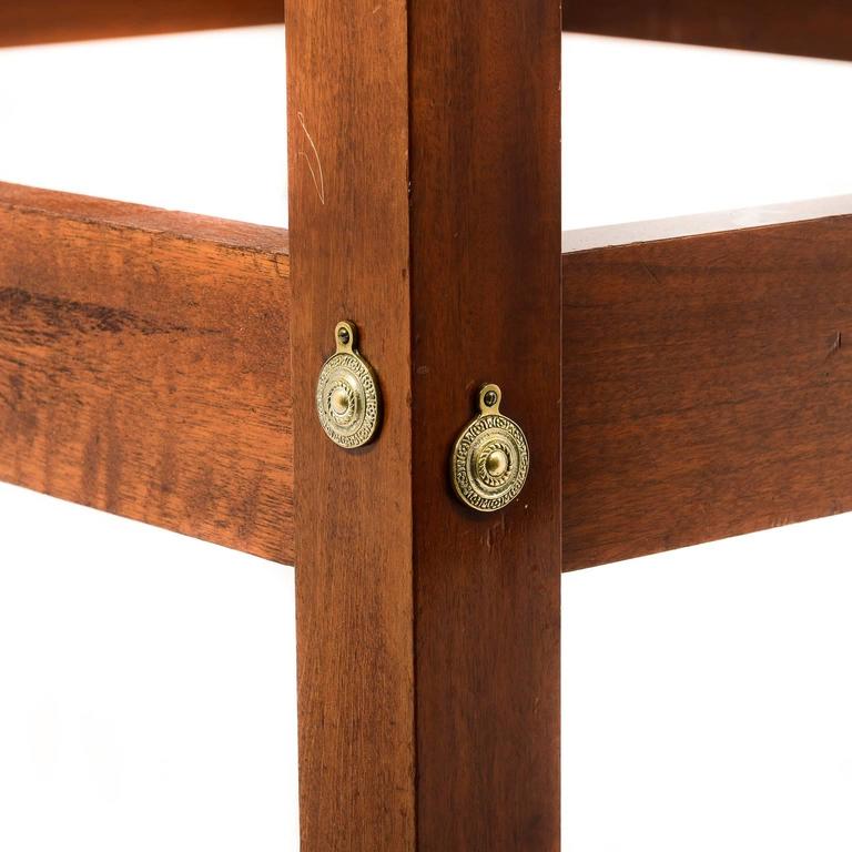 Solid Mahogany Canopy Bed by Reid Classics circa 1960