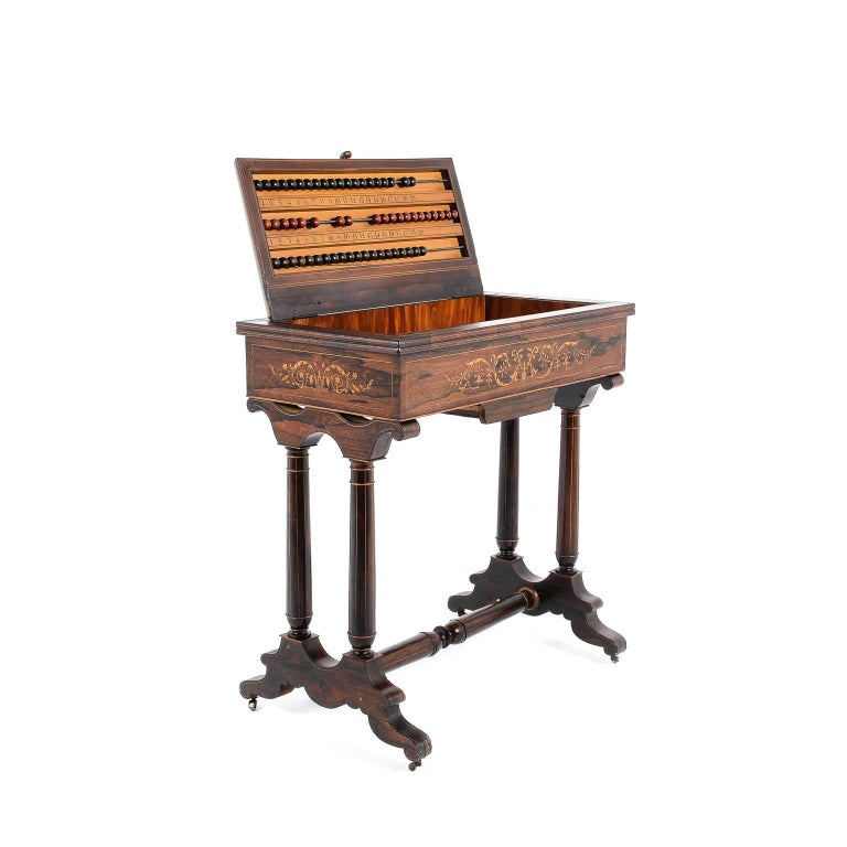 Antique 19th Century Rosewood Console Table or Billiards Counter at 1stDibs