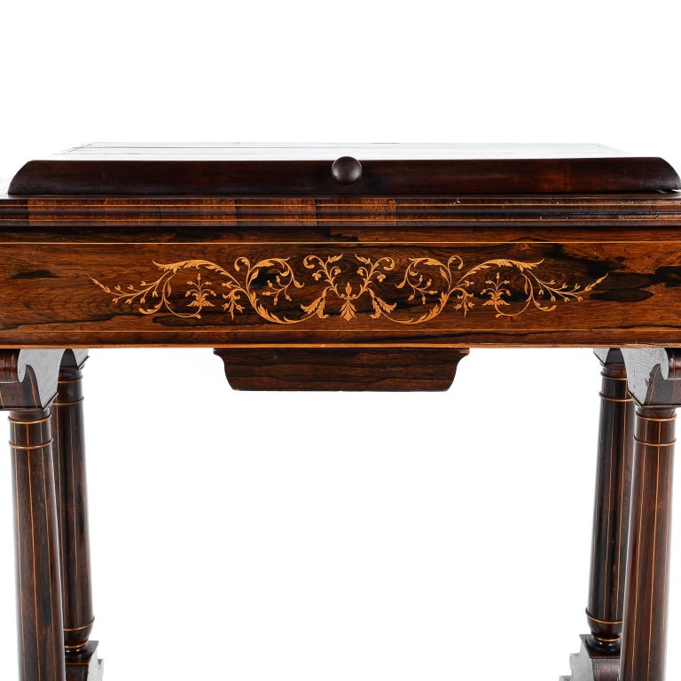 Antique 19th Century Rosewood Console Table or Billiards Counter at 1stDibs