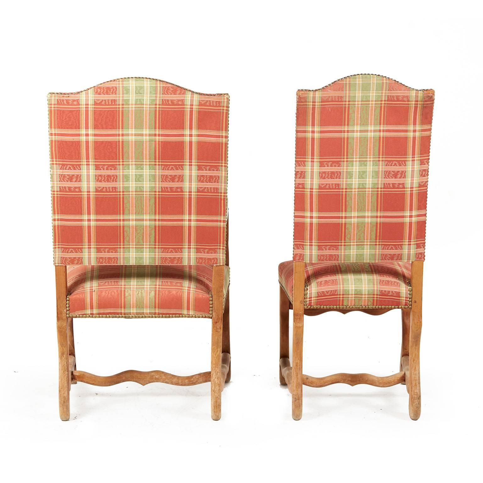 Antique Set of 'Os de Mouton' Dining Chairs In Excellent Condition In Vancouver, British Columbia