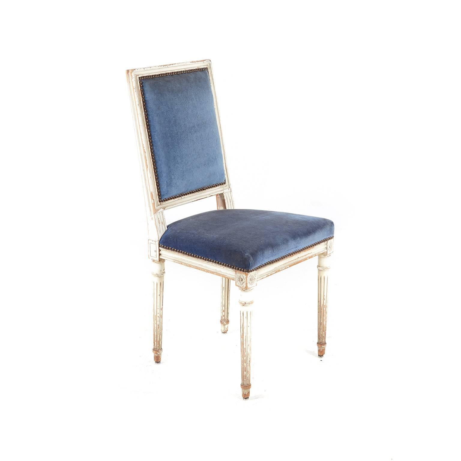 French Set of Ten 19th Century Louis XVI Style Dining Chairs