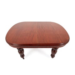 English Mahogany Victorian Dining Table, circa 1870
